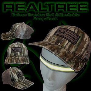 New Outdoor Cap® | REALTREE Unisex Trucker Hat | Camouflage Adjustable Snap-back